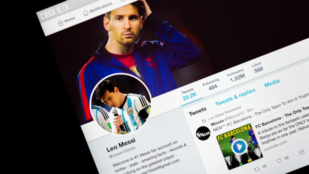 Twitter
Leo Messi
FC Barcelona
